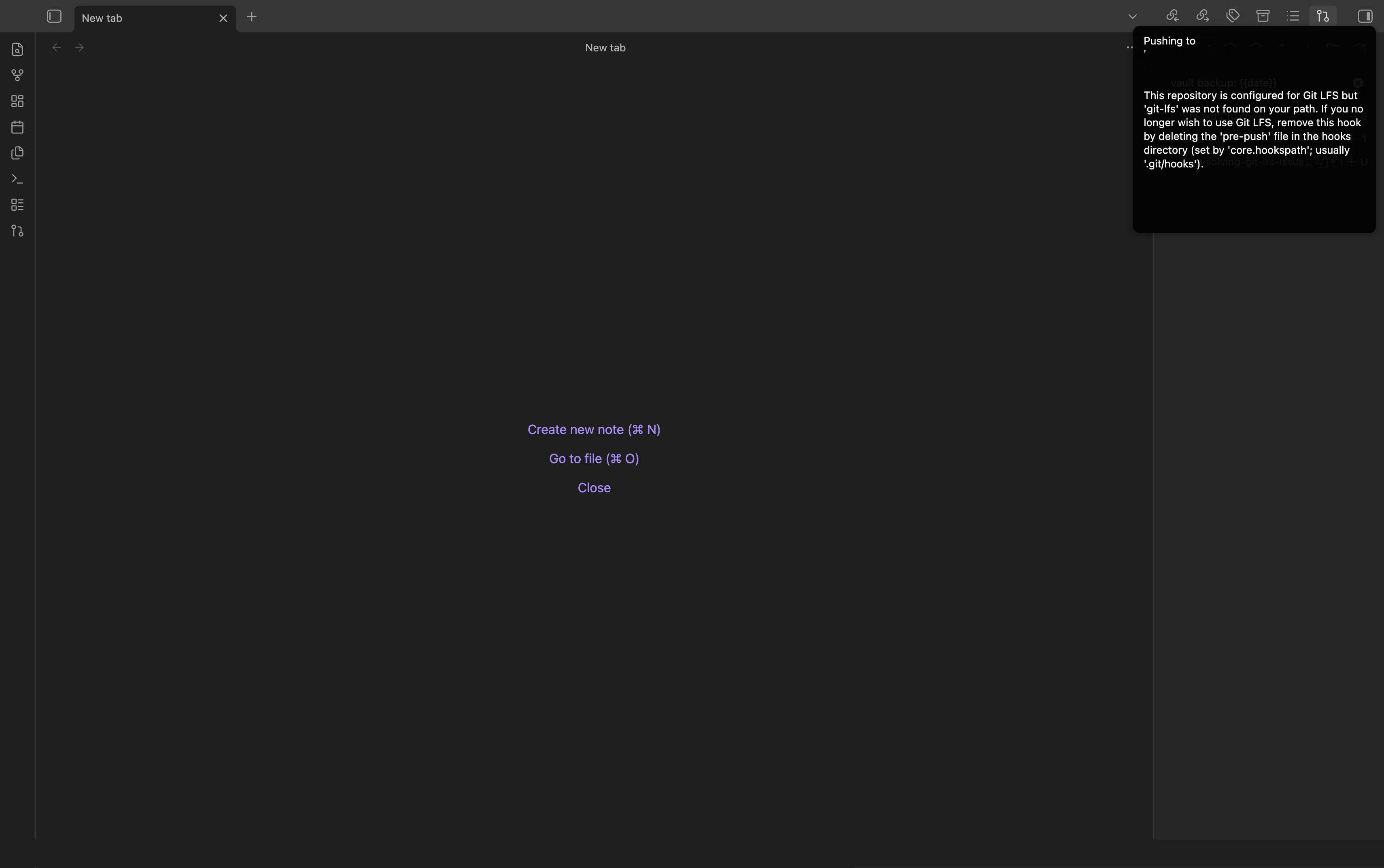 Obsidian Error Image